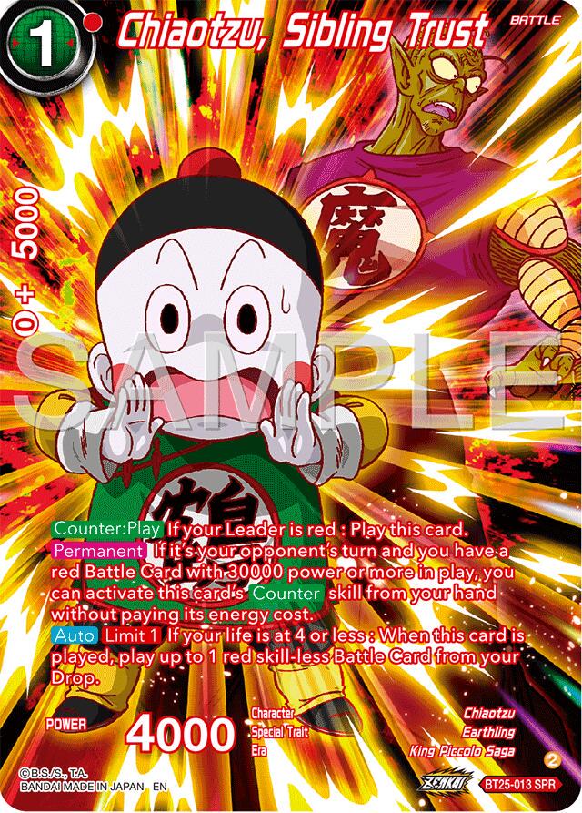 Chiaotzu, Sibling Trust [SPR Foil] BT25-013 Dragon Ball Super Legend of the Dragon Balls