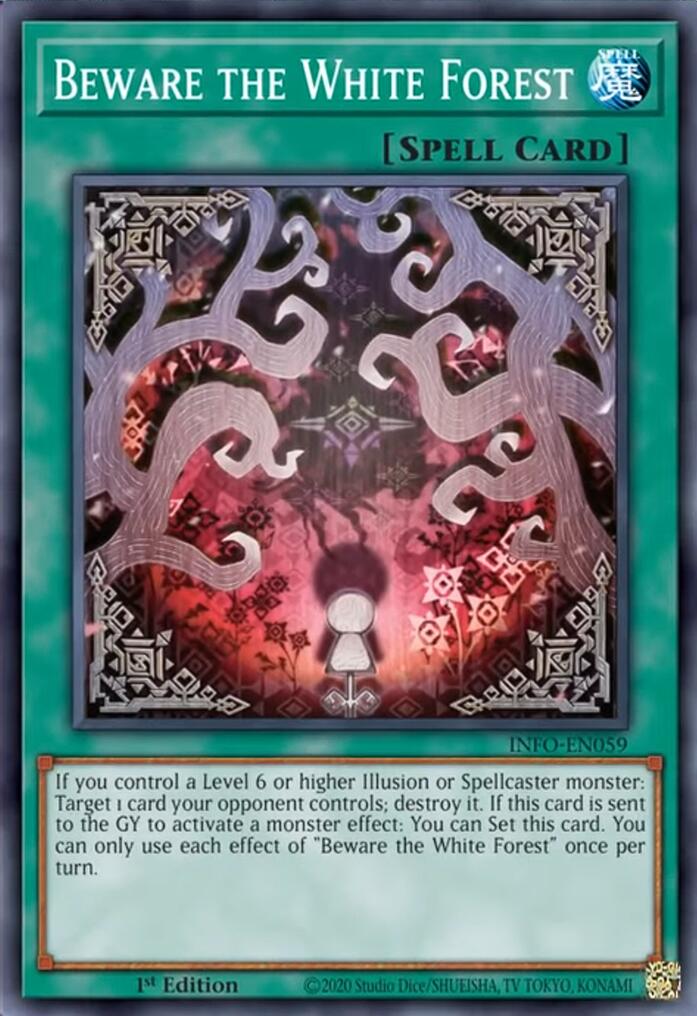 Beware the White Forest INFO-EN059 YuGiOh The Infinite Forbidden