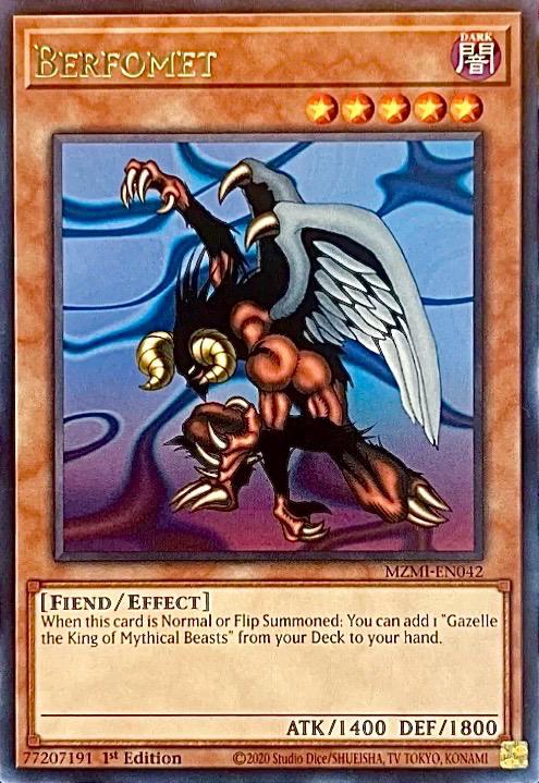 Berfomet MZMI-EN042 YuGiOh Maze of Millennia