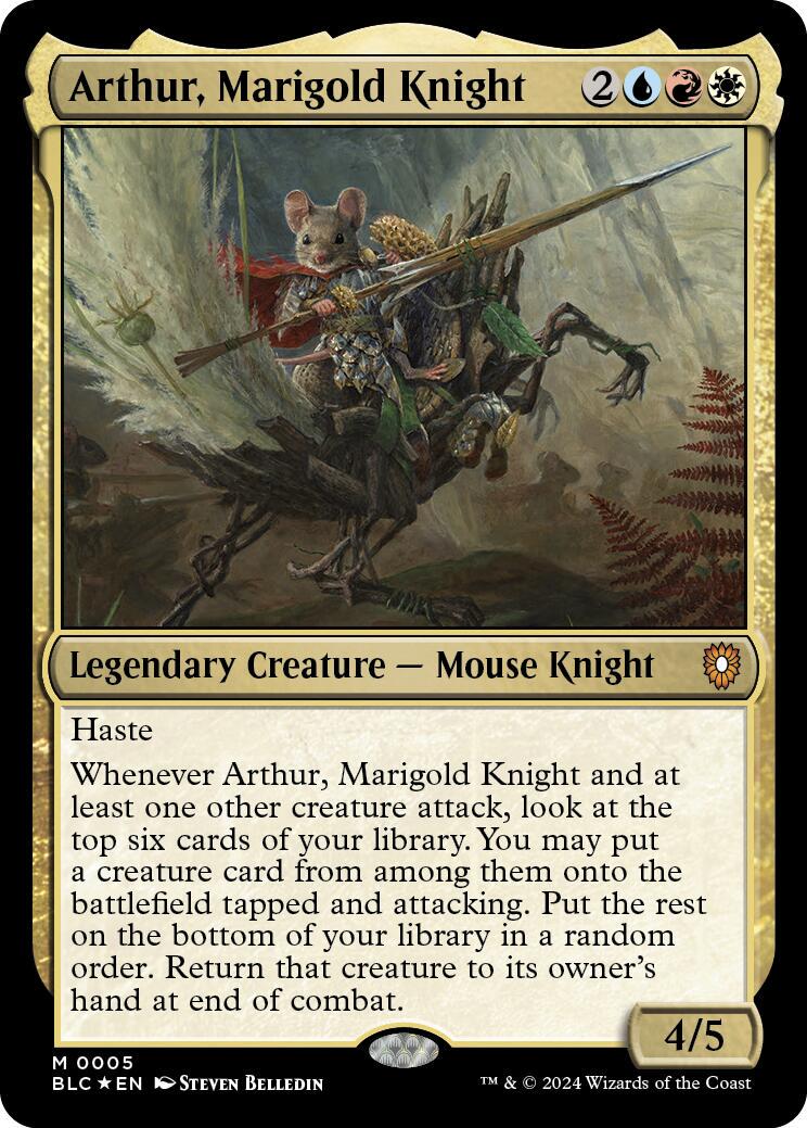 Arthur, Marigold Knight #5 Magic Bloomburrow Commander