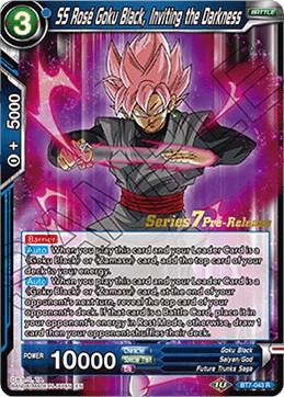 SS Rose Goku Black, Inviting the Darkness BT7-043_PR Dragon Ball Super Series 7 Pre-Release Promos