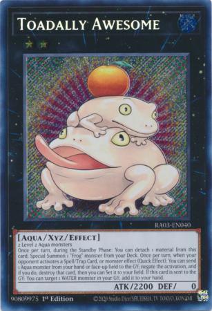 Toadally Awesome [Secret Rare] RA03-EN040 Precios | YuGiOh Quarter ...