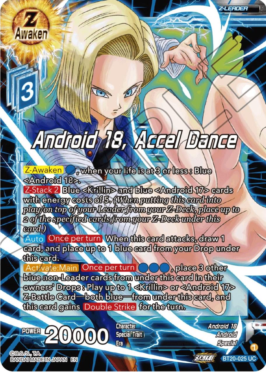 Android 18, Accel Dance [Foil] BT20-025 Dragon Ball Super Power Absorbed