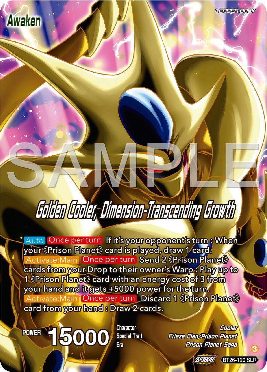 Cool // Golden Cooler, Dimension-Transcending Growth [Alternate Art] BT26-120 Dragon Ball Super Ultimate Advent