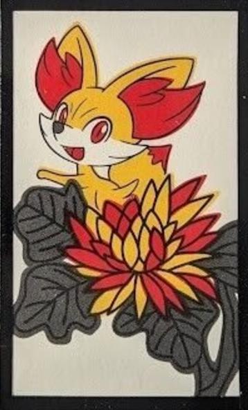 Fennekin (September) Pokemon Japanese Hanafuda