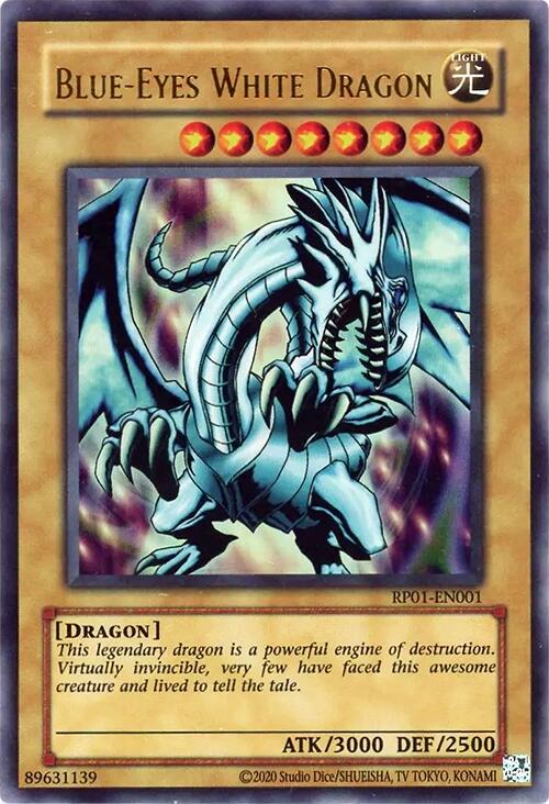 Blue-Eyes White Dragon RP01-EN001 YuGiOh Retro Pack 2024