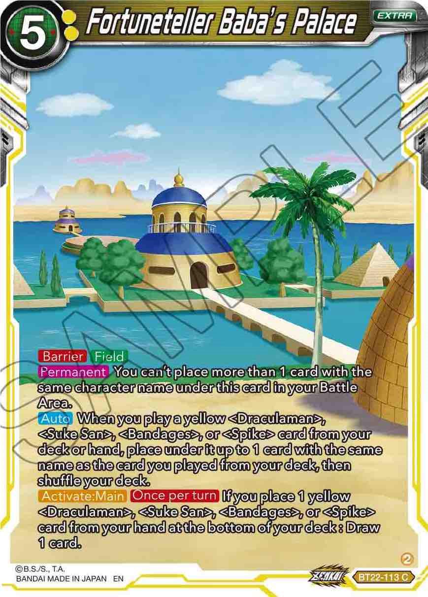 Fortuneteller Baba's Palace BT22-113 Dragon Ball Super Critical Blow