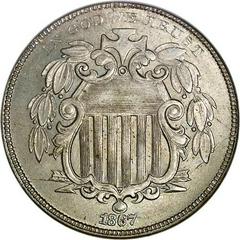 1867 [DOUBLE DIE FS-1101] Coins Shield Nickel Prices