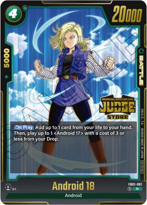 Android 18 - FB01-081 [Judge Pack [Holo] FB01-081 Dragon Ball Fusion World Judge Promo