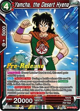 Yamcha, the Desert Hyena BT10-009 Dragon Ball Super Rise of the Unison Warrior: Pre-Release Promos