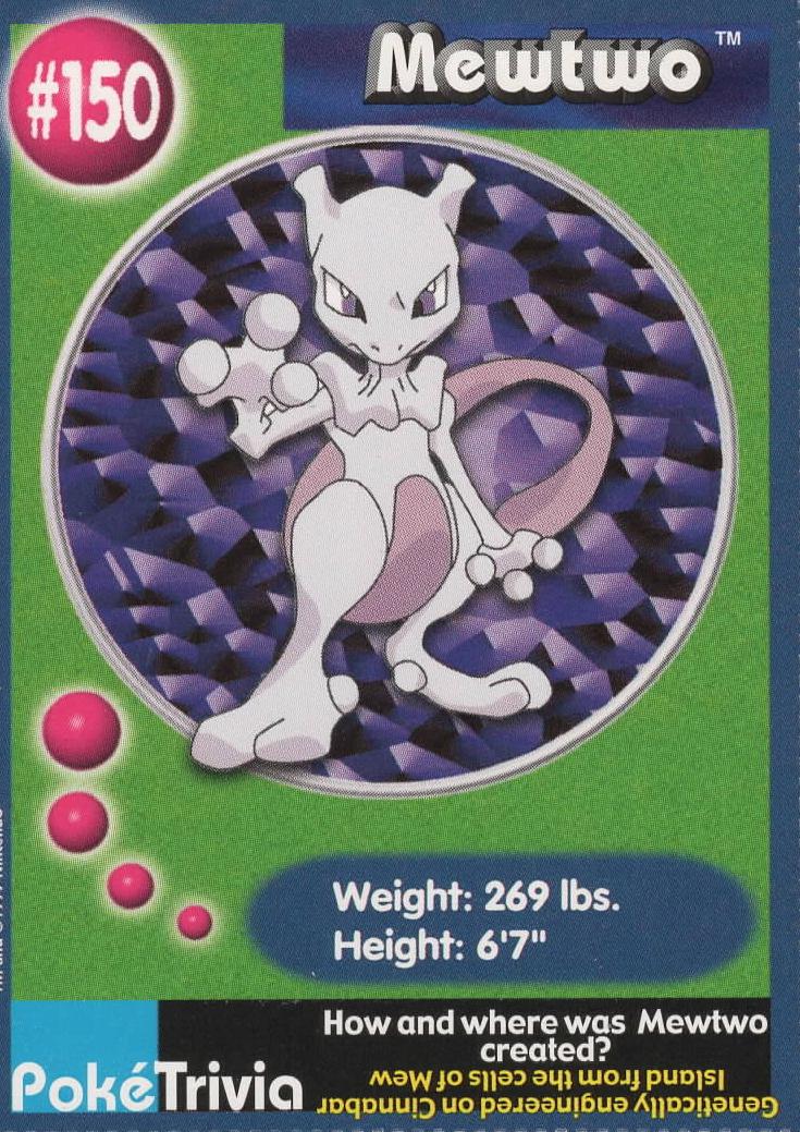 Mewtwo #150 Pokemon Burger King