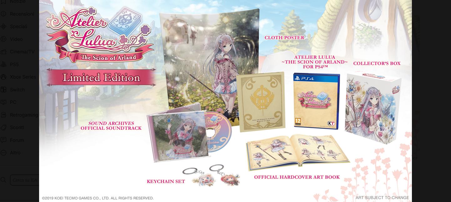 Atelier Lulua: The Scion Of Arland [Limited Edition] PAL Playstation 4