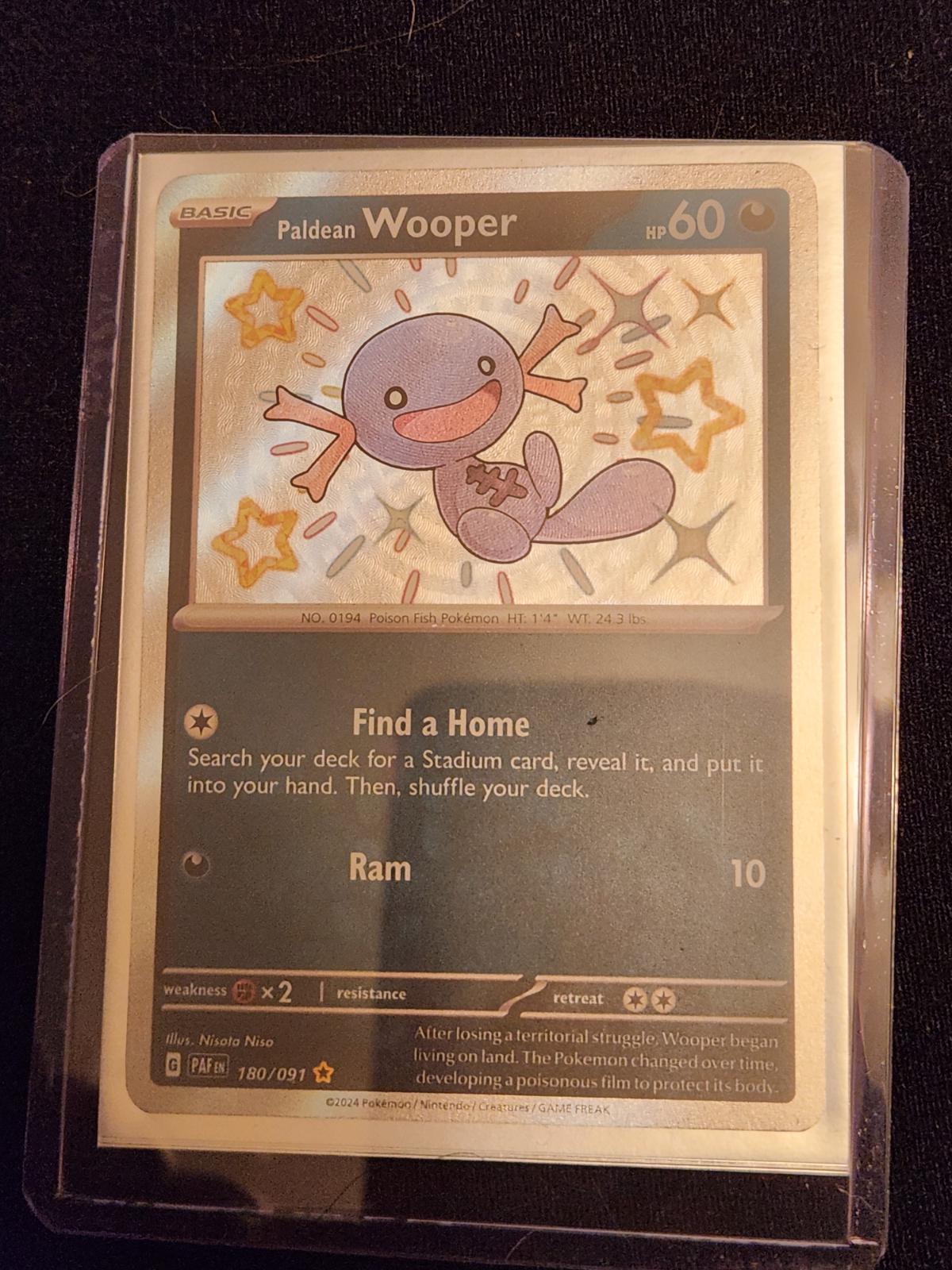 Paldean Wooper Ungraded Pokemon Paldean Fates