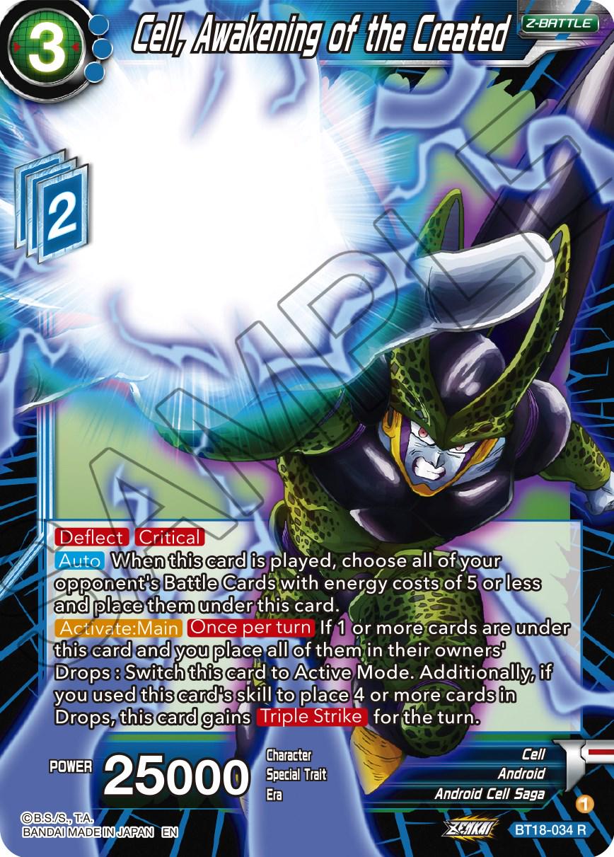 Cell, Awakening of the Created [Foil] BT18-034 Dragon Ball Super Dawn of the Z-Legends