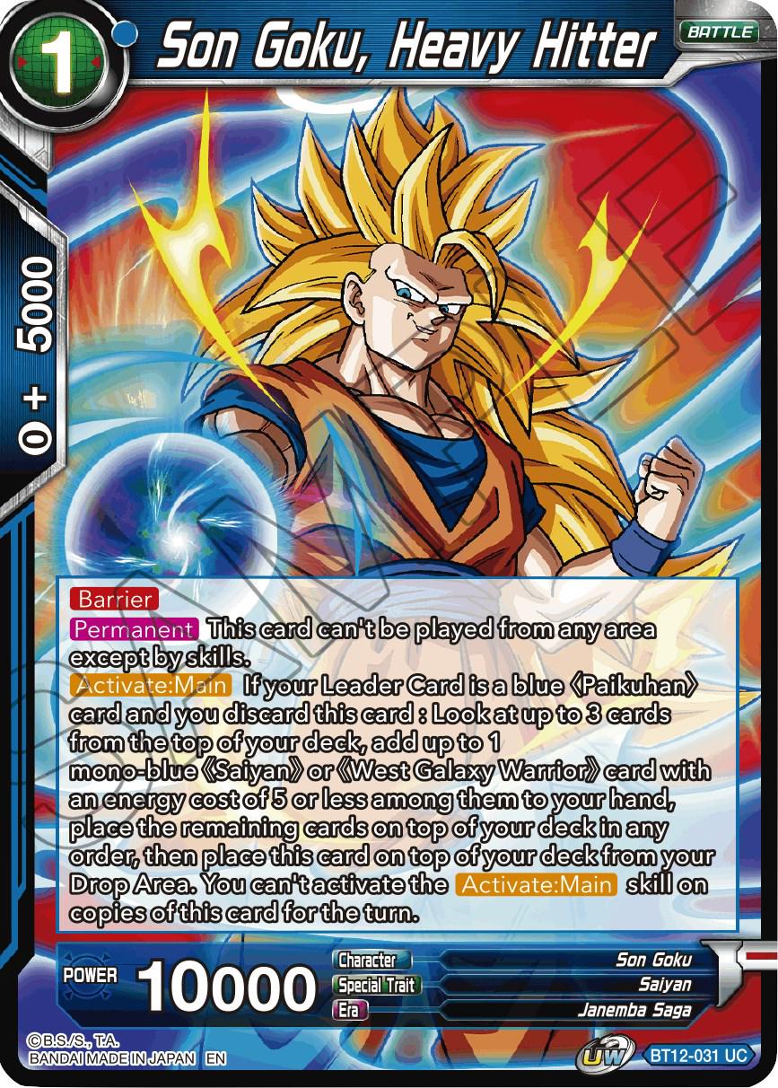 Son Goku, Heavy Hitter [Foil] BT12-031 Dragon Ball Super Vicious Rejuvenation