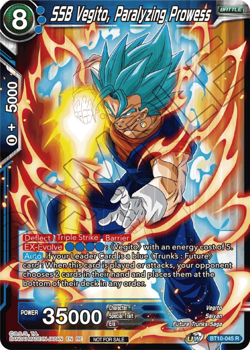 SSB Vegito, Paralyzing Prowess BT10-045 Dragon Ball Super Divine Multiverse Release Promos