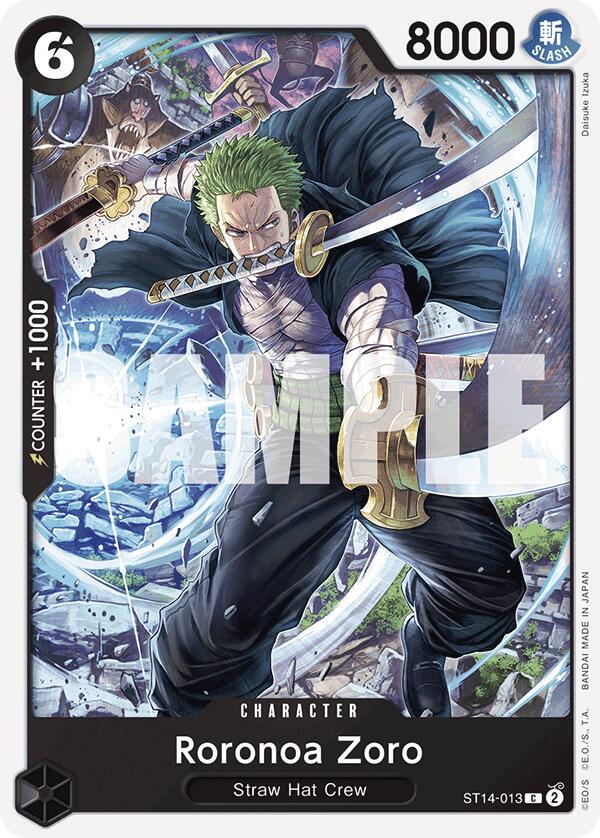 Roronoa Zoro ST14-013 One Piece Starter Deck 14: 3D2Y