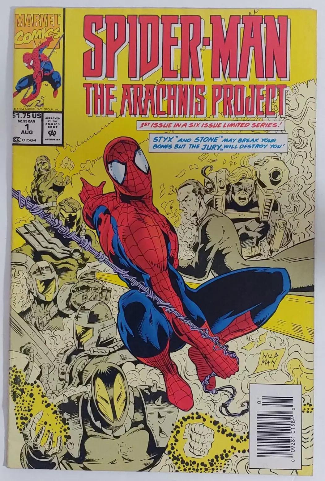 Spider-Man: The Arachnis Project [Newsstand] #1 (1994) Comic Books Spider-Man: The Arachnis Project