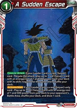 A Sudden Escape [Foil] BT13-029 Dragon Ball Super Supreme Rivalry