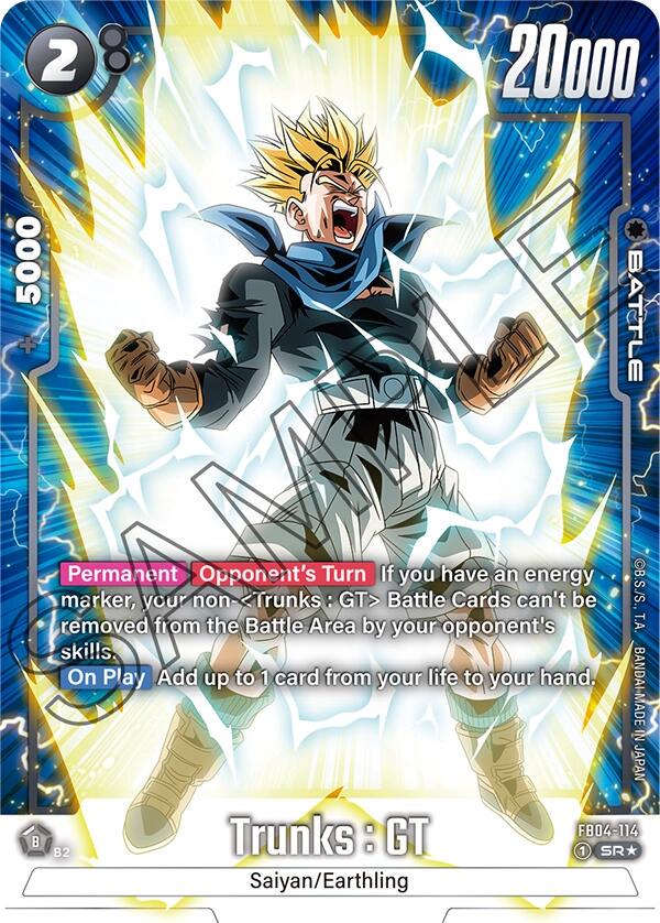 Trunks: GT [Alternate Art] FB04-114 Dragon Ball Fusion World Ultra Limit