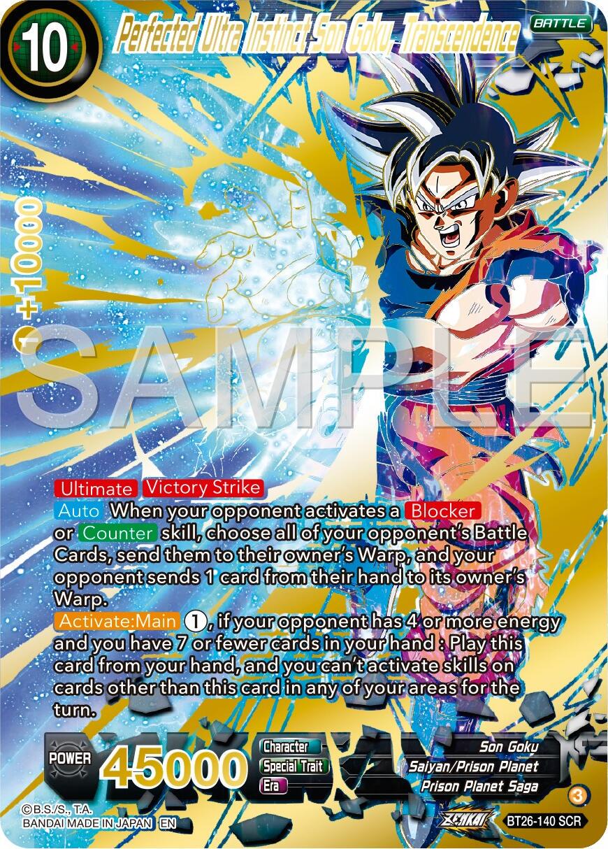 Perfected Ultra Instinct Son Goku, Transcendence BT26-140 Dragon Ball Super Ultimate Advent