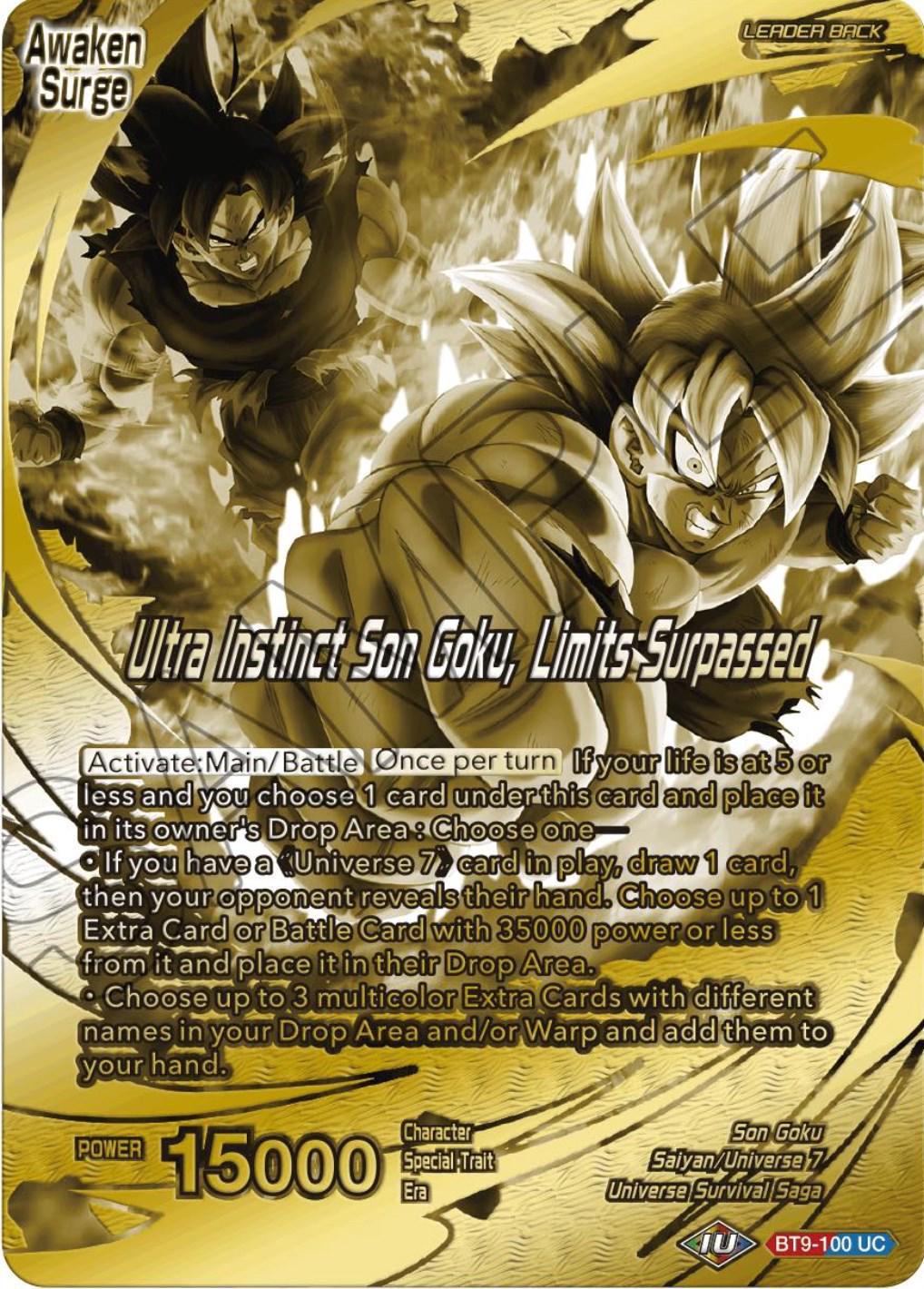 Son Goku // Ultra Instinct Son Goku, Limits Surpassed BT9-100 Preise ...