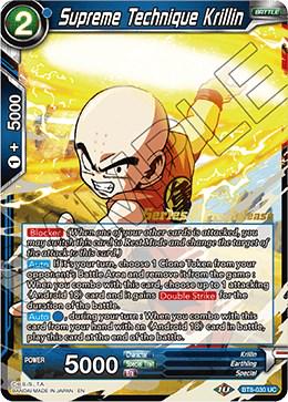 Supreme Technique Krillin BT8-030_PR Dragon Ball Super Malicious Machinations: Pre-Release Promos