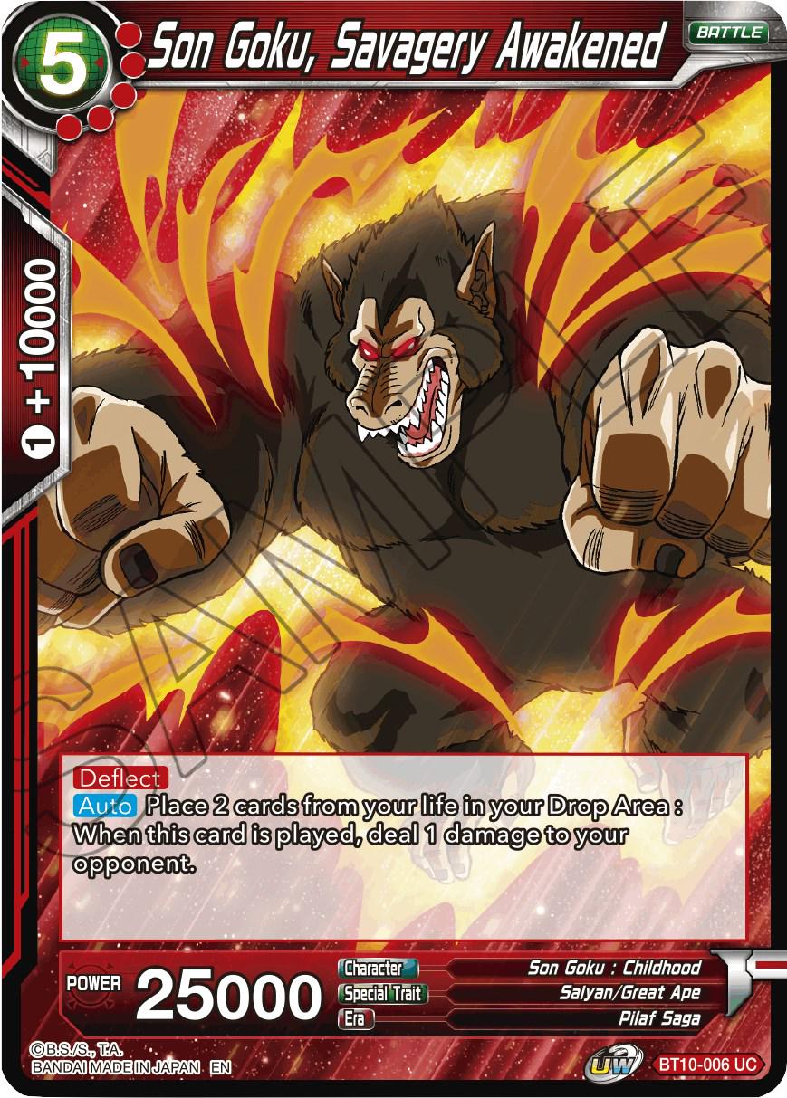 Son Goku, Savagery Awakened [Foil] BT10-006 Dragon Ball Super Rise of the Unison Warrior