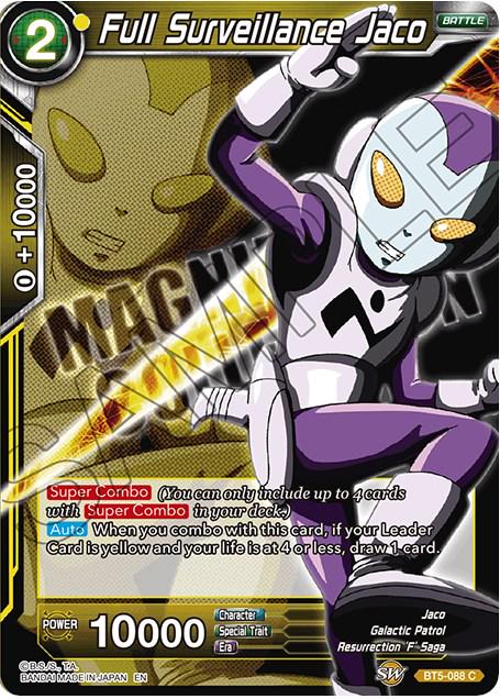 Full Surveillance Jaco BT5-088 Dragon Ball Super Magnificent Collection Forsaken Warrior