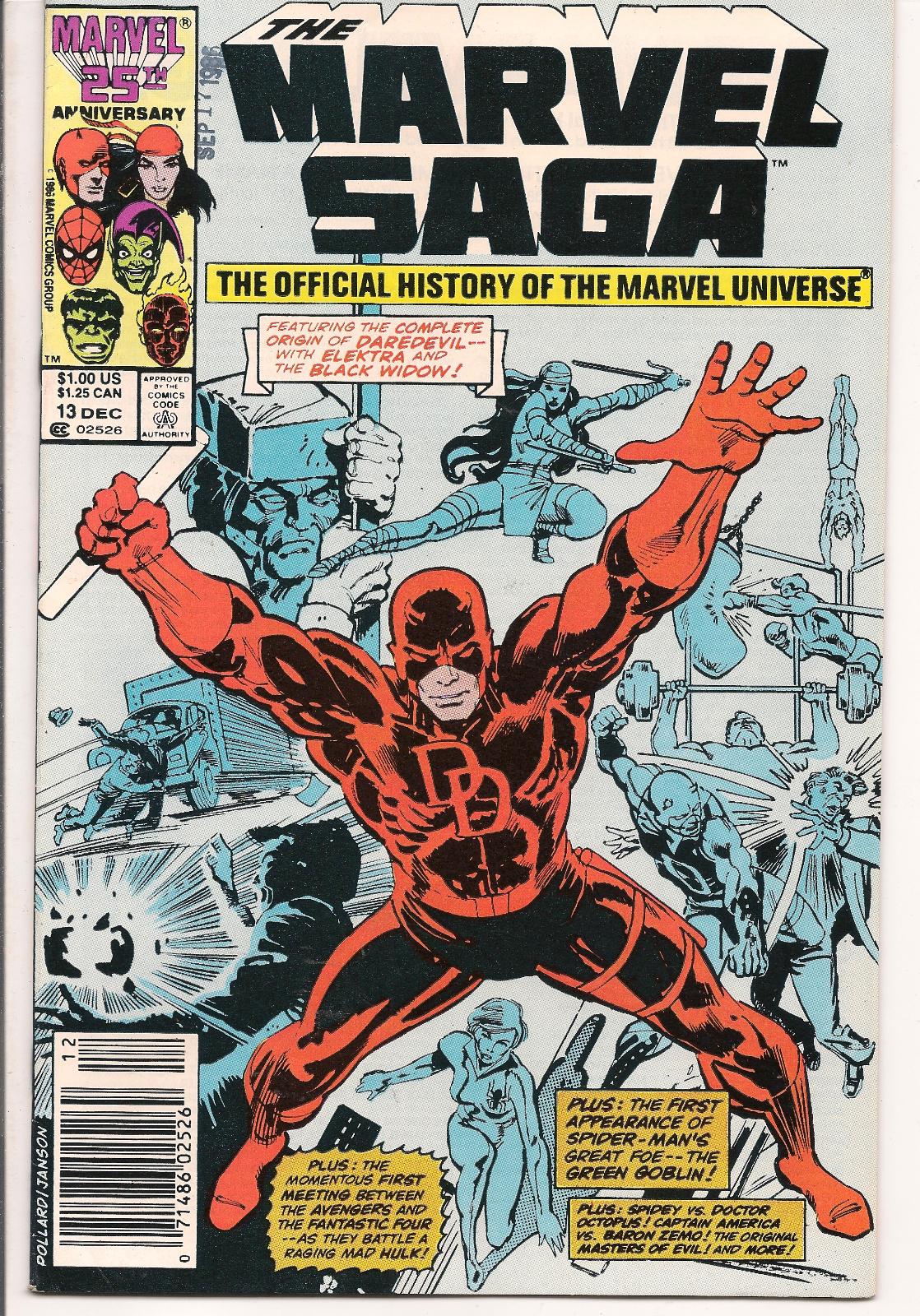 The Marvel Saga the Official History of the Marvel Universe [Newsstand] #13 Comic Books The Marvel Saga the Official History of the Marvel Universe