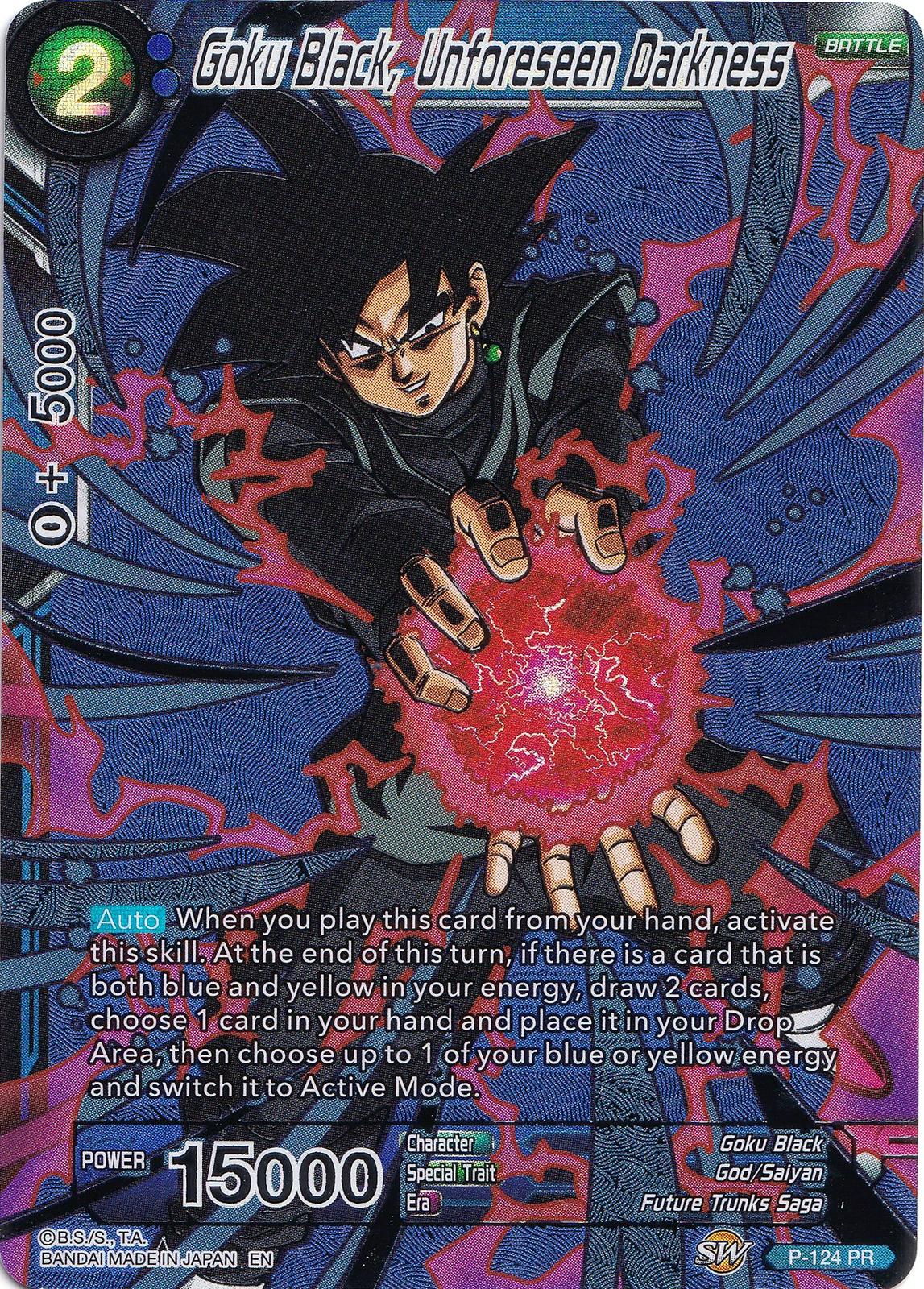 Goku Black, Unforeseen Darkness P-124 Dragon Ball Super Collector's Selection Vol.1