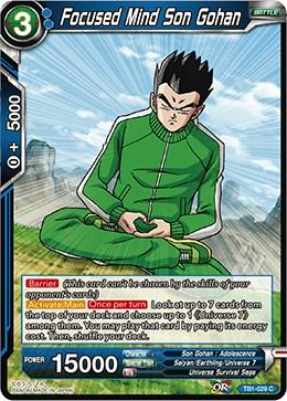 Focused Mind Son Gohan TB1-029 Dragon Ball Super The Tournament of Power