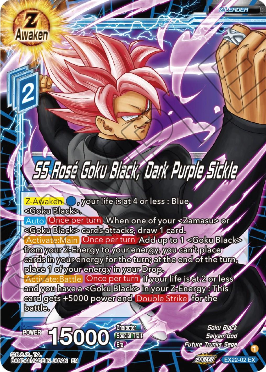 SS Rose Goku Black, Dark Purple Sickle [Foil] EX22-02 Dragon Ball Super Expansion Set: Ultimate Deck 2023