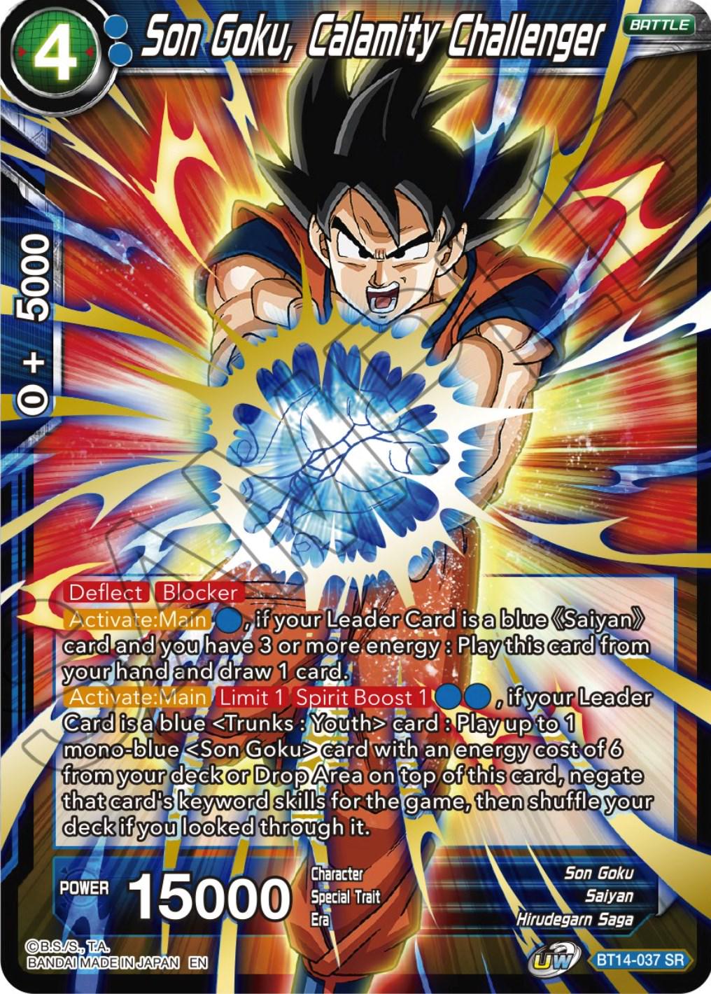 Son Goku, Calamity Challenger BT14-037 Dragon Ball Super Cross Spirits