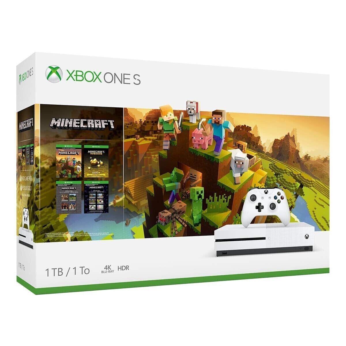 Xbox One S 1TB White Console [Minecraft Bundle] Xbox One