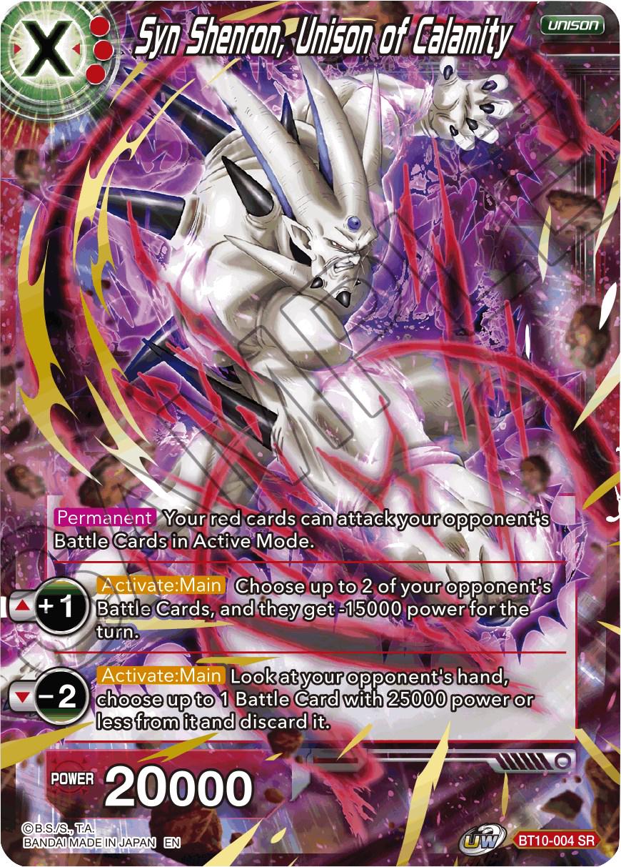 Syn Shenron, Unison of Calamity BT10-004 Dragon Ball Super Rise of the Unison Warrior