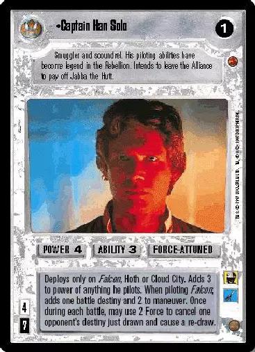 Captain Han Solo [Foil] Star Wars CCG Reflections