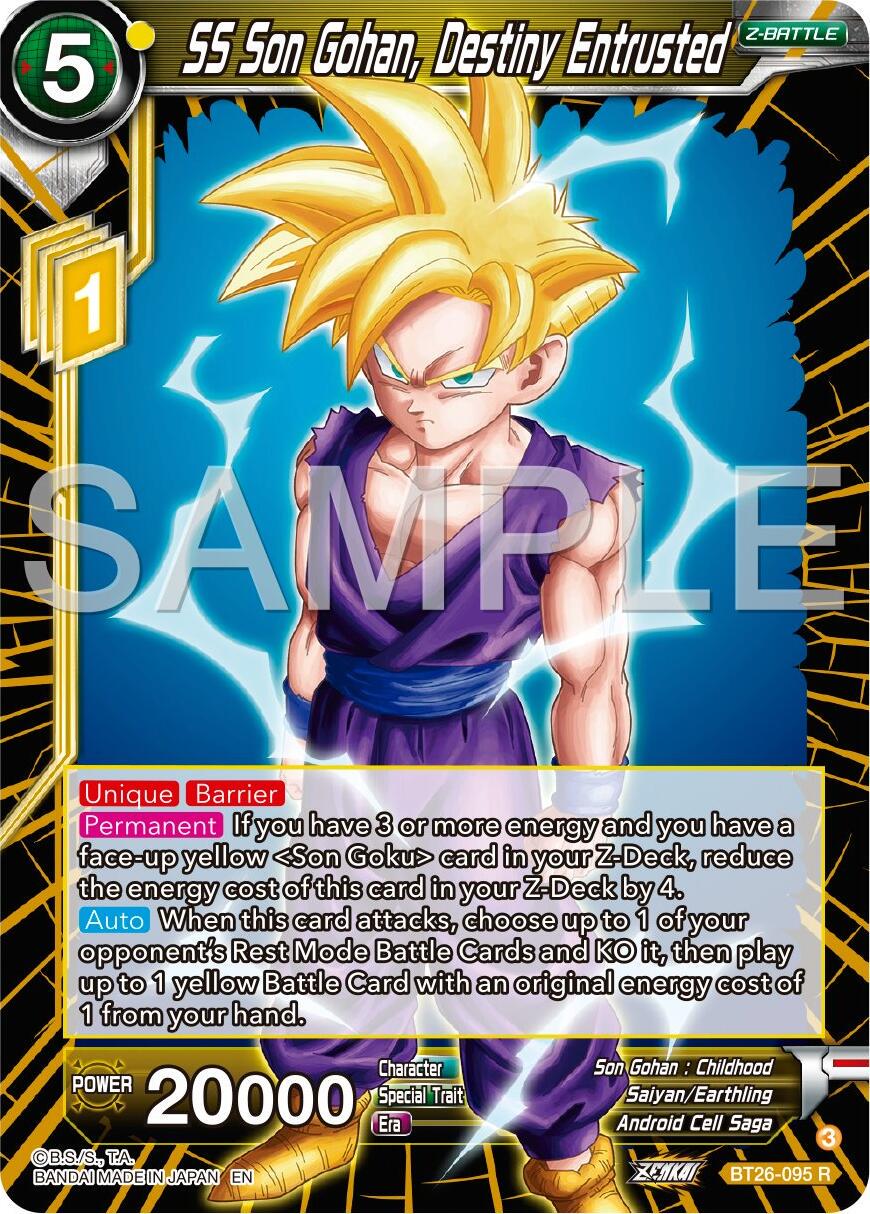 SS Son Gohan, Destiny Entrusted BT26-095 Dragon Ball Super Ultimate Advent