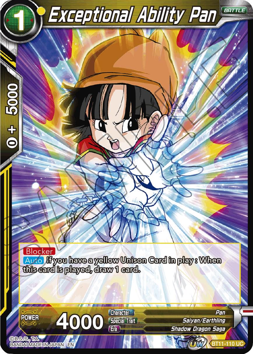 Exceptional Ability Pan BT11-110 Dragon Ball Super Vermilion Bloodline