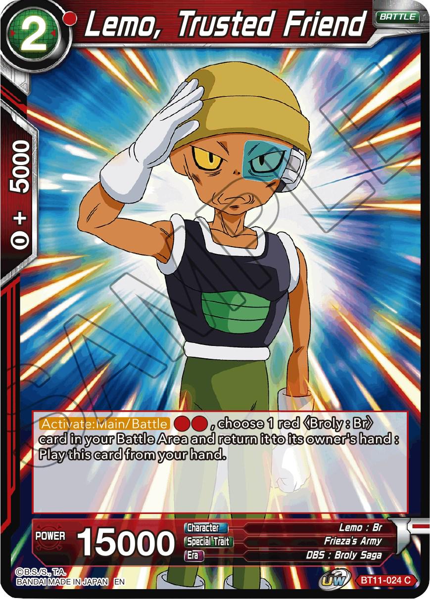 Lemo, Trusted Friend [Foil] BT11-024 Dragon Ball Super Vermilion Bloodline