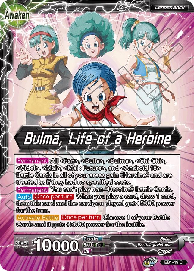 Bulma // Bulma, Life of a Heroine EB1-49 Dragon Ball Super Battle Evolution Booster