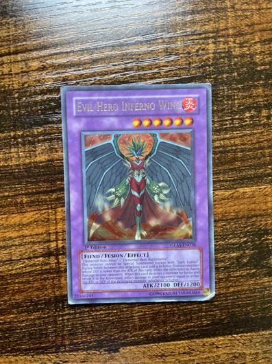 Evil HERO Inferno Wing  [Ultimate Rare 1st Edition] GLAS-EN038 photo