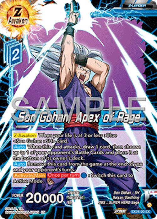 Son Gohan, Apex of Rage [Foil] EX24-20 Dragon Ball Super Premium Anniversary Box 2024