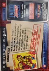 Back | Shocker Marvel 1996 Fleer Vision