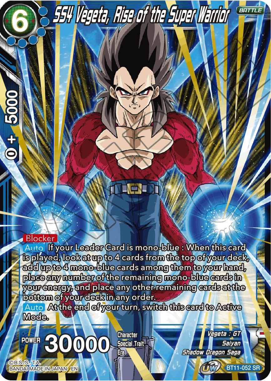 SS4 Vegeta, Rise of the Super Warrior BT11-052 Dragon Ball Super Vermilion Bloodline