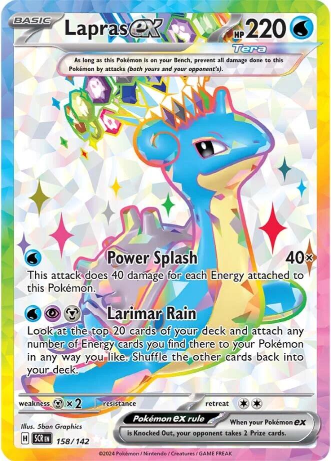 Lapras ex #158 Pokemon Stellar Crown