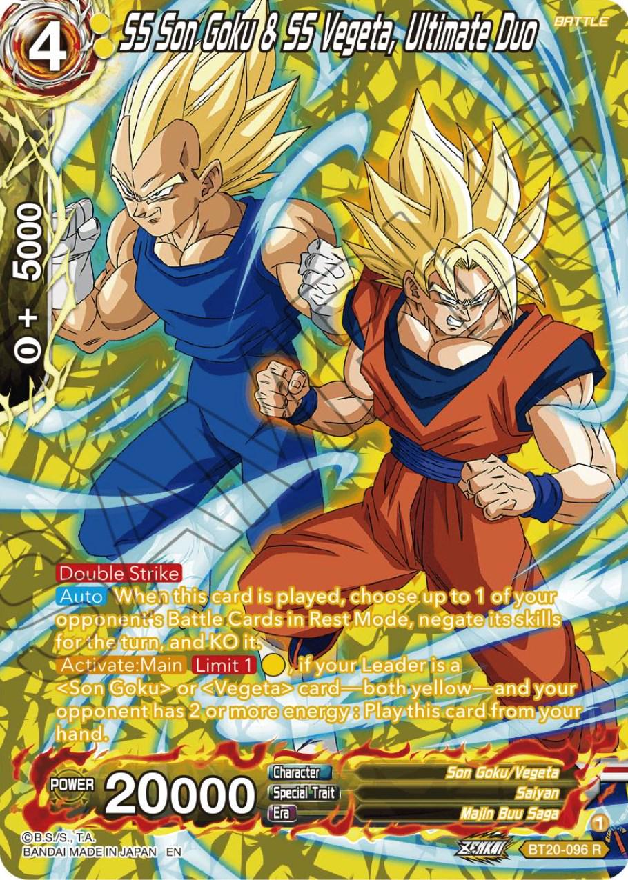 SS Son Goku & SS Vegeta, Ultimate Duo [Silver Foil] BT20-096 Dragon Ball Super Power Absorbed