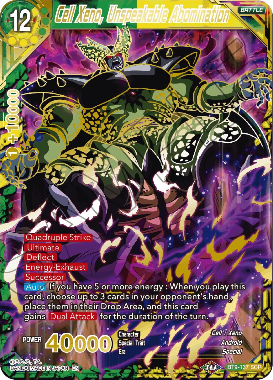 Cell Xeno, Unspeakable Abomination BT9-137 Dragon Ball Super Universal Onslaught