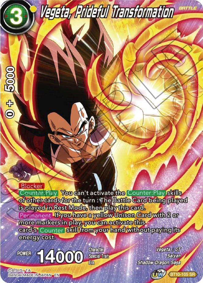 Vegeta, Prideful Transformation [Foil] BT10-105 Dragon Ball Super Theme Selection: History of Vegeta