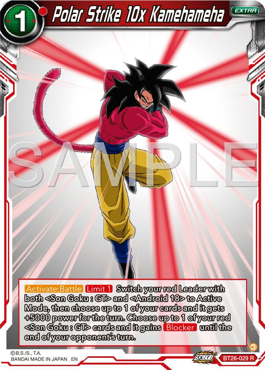 Polar Strike 10x Kamehameha [Foil] BT26-029 Dragon Ball Super Ultimate Advent